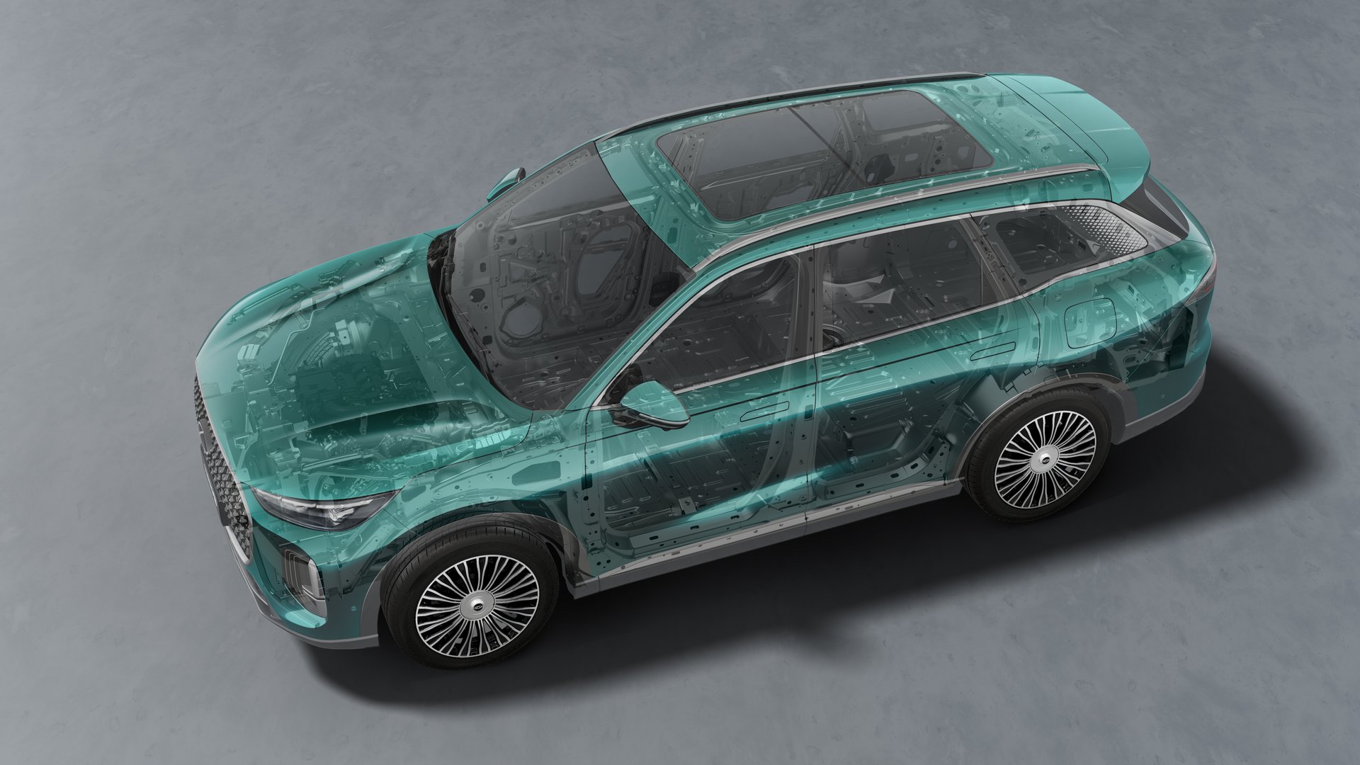 2025 Chery Tiggo 9 (19.4 kWh Standard) Plug-in Hybrid — Exterior Design, Charging Port & Battery Specs 2
